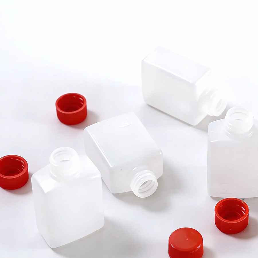 PE soy sauce bottle, 15 ml and 30 ml, white bottle with red, green or black cap